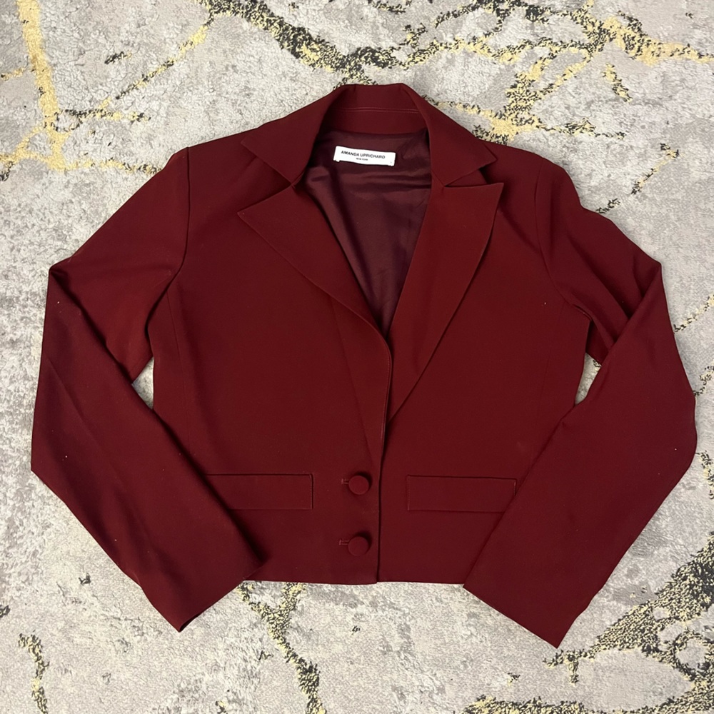 NWOT AMANDA UPRICHARD Cropped Blazer